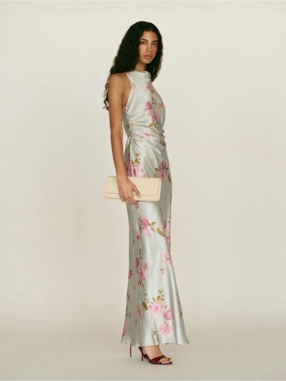 REFORMATION Anaiis Silk Dress in Windswept